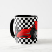 Rode Racer Snelheid Mok (Voorkant links)