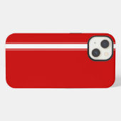 Rode Racing Streep iPhone Hoesje (Achterkant horizontaal)