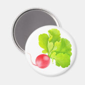 Rode radijs magneet (Voorkant / Achterkant)