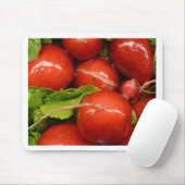 Rode radijs muismat (Met muis)