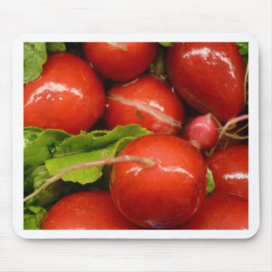 Rode radijs muismat (Voorkant)