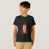 rode raket t-shirt (Voorkant volledig)