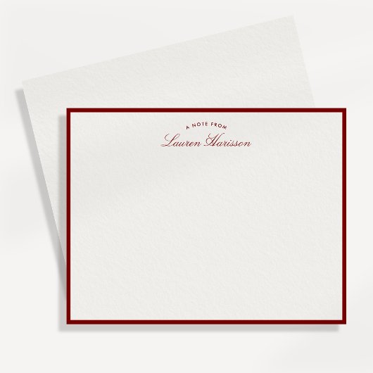 Rode rand Elegante Moderne Briefkaart