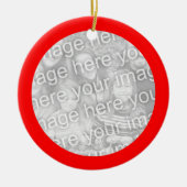 Rode rand foto keramisch ornament (Voorkant)
