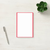 Rode rand Randen Solid White Achtergrond Post-it® Notes (Kantoor)