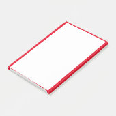 Rode rand Randen Solid White Achtergrond Post-it® Notes (Schuin)