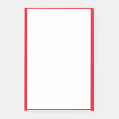 Rode rand Randen Solid White Achtergrond Post-it® Notes (Voorkant)