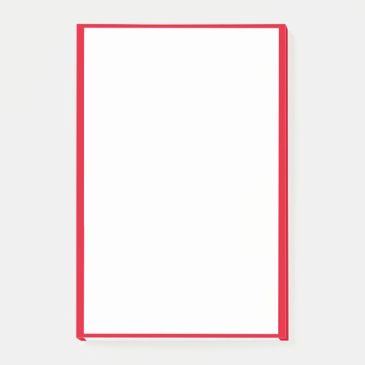 Rode rand Randen Solid White Achtergrond Post-it® Notes (Voorkant)