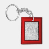 Rode Rand Sleutelhanger (Voorkant Links)