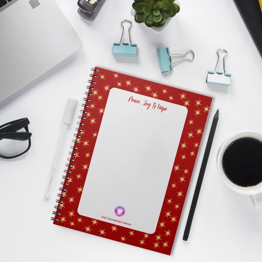 Rode Rand Sterren, Vrede Vreugde & Hoop, Bedrijfsl Notitieboek