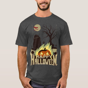 RODE RAVEN HORROR ART LONESOME SKELETONS HAPPELE H T-SHIRT
