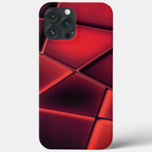 Rode rechthoekige trapezoïden met optionele combin Case-Mate iPhone case