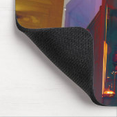 Rode reflecties op de straten van Philadelphia Muismat (Hoek)