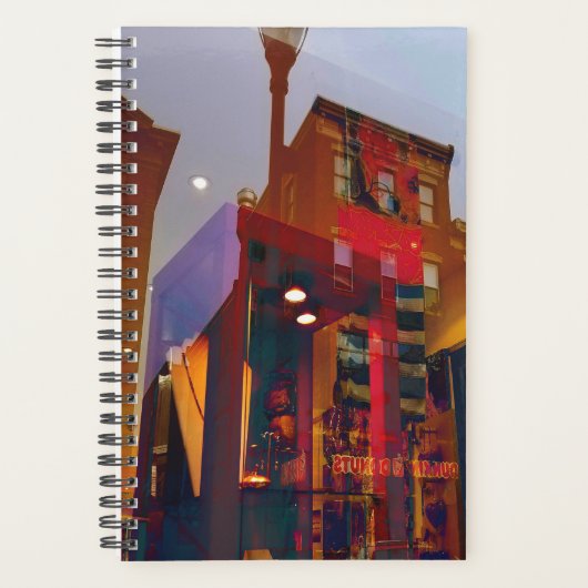 Rode reflecties op de straten van Philadelphia Planner (Voorkant)