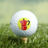 Rode Regenboog Espresso Golfballen (Insitu Shirt)