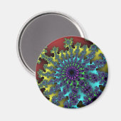 Rode regenboogbarst magneet (Voorkant / Achterkant)