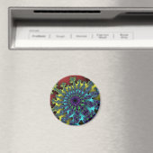 Rode regenboogbarst magneet (Insitu (Vaatwasser))