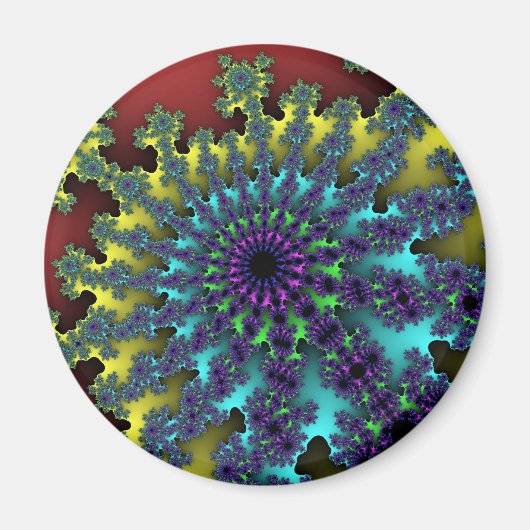 Rode regenboogbarst magneet (Voorkant)