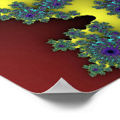 Rode regenboogbarst poster (Hoek)