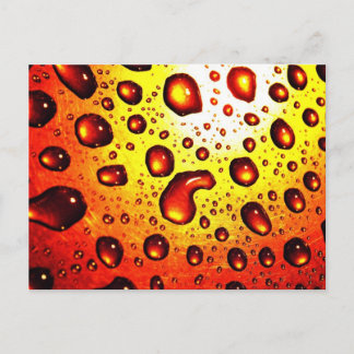 Rode regendruppels briefkaart