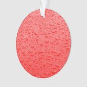 Rode regendruppels op auto ornament (voorkant)