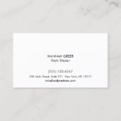 Rode Reiki Master Symbool Visitekaartje (Achterkant)