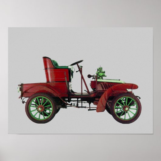 RODE RETRO AUTO / AUTO RESTORATION - AUTOMOTIVE POSTER (Voorkant)
