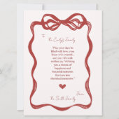  rode retro kerstboom Kaart (Achterkant)