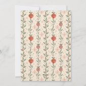 Rode retro lijst foto vrolijk kerstfeest feestdagenkaart (Achterkant)