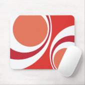 rode retro muismat (Met muis)