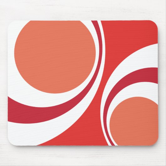 rode retro muismat (Voorkant)