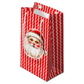 Rode Retro Santa Claus Rode Ric Race Kerstmis Klein Cadeauzakje (Voorkant Gekanteld)