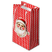 Rode Retro Santa Claus Rode Ric Race Kerstmis Klein Cadeauzakje (Achterkant Gekanteld)