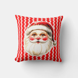 Rode Retro Santa Claus Rode Ric Race Kerstmis Kussen