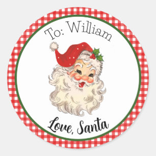 Rode  Retro Santa Gift Label