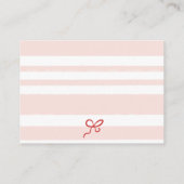 Rode Retro Schattigee Luier Raffle Citroenen Baby  Informatiekaartje (Achterkant)