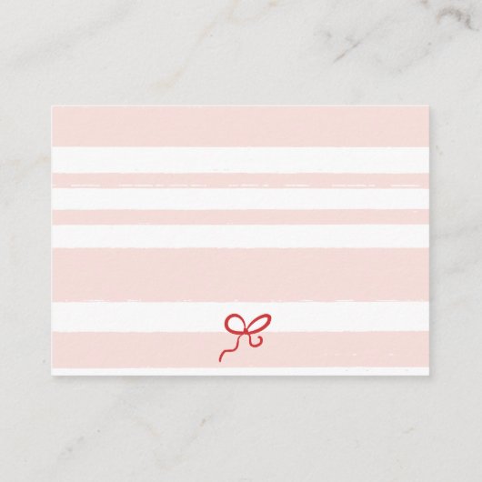 Rode Retro Schattigee Luier Raffle Citroenen Baby  Informatiekaartje (Achterkant)