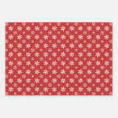 Rode Retro Vintage Kerstman Inpakpapier Vel (Voorkant)