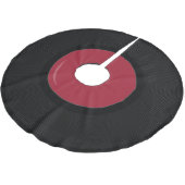 rode Retro Vinyl Plaat Boomrok Kerstboom Rok (Gekanteld)
