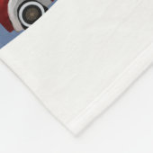 Rode Retro Vrachtwagen en Kerstboom Fleece Deken (Hoek)