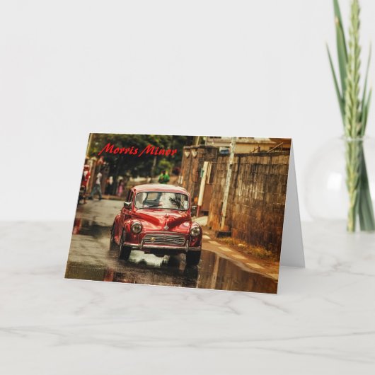 Rode RetroMobile. De Minderjarige van Morris Kaart (Voorkant)