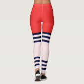 Rode Retrostripes Leggings (Achterkant)