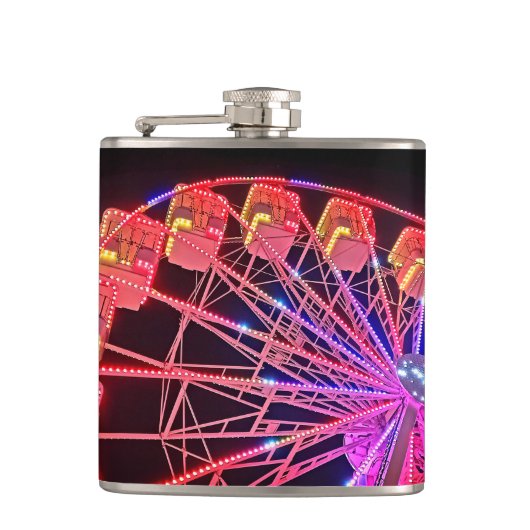 Rode reuzenrad heupfles (Voorkant)