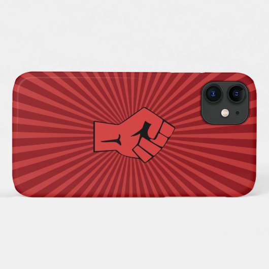 Rode Revolutionair ist Case-Mate iPhone Case (Achterkant (horizontaal))