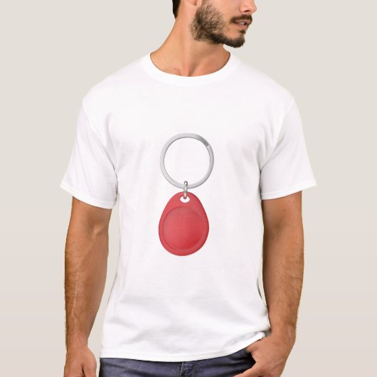 Rode RFID-sleutelhanger T-shirt (Voorkant)