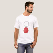 Rode RFID-sleutelhanger T-shirt (Voorkant volledig)
