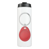 Rode RFID-sleutelhanger Thermosbeker (Voorkant)