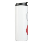 Rode RFID-sleutelhanger Thermosbeker (Gedraaid links)