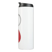 Rode RFID-sleutelhanger Thermosbeker (Geroteerd rechts)