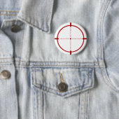 Rode richtkruis doelknop ronde button 5,7 cm (In situ)